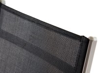 Lehátko - VeGAS BLACK-AL, kov, textilie