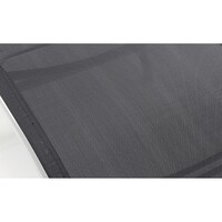Lehátko - VeGAS BLACK-AL, kov, textilie