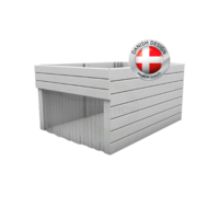 Auto-Mow Garáž robotické sekačky Flower Pot 2v1 - bílá