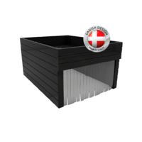 Auto-Mow Garáž robotické sekačky Flower Pot 2v1 - černá