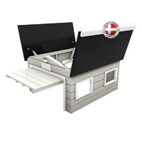 Auto-Mow Garáž robotické sekačky My Robot Home Compact, mechanické dveře, bílá