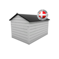 Auto-Mow Garáž robotické sekačky My Robot Home Plus, automatické dveře + světlo, bílá