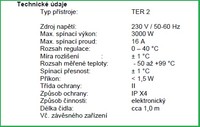 BioGreen digitální termostat typ TER 2 k regulaci vytápění