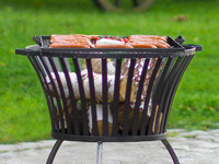 CookKing -   Grilovací rošt ocel 44x44 cm na ohniště 60 cm