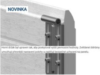 DoorHan Sekční garážová vrata DIY - stříbrná
