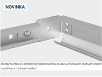 DoorHan Sekční garážová vrata - tmavý dub