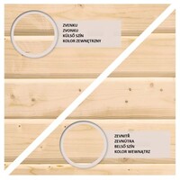 Dřevěná garáž KARIBU 68284 40 mm natur LG1888