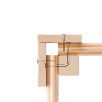 Dřevěný domek KARIBU ASKOLA 2 + přístavek 240 cm včetně zadní a boční stěny (77722) natur LG3213