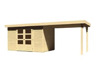 Dřevěný domek KARIBU ASKOLA 4 + přístavek 280 cm (77733) natur LG1770
