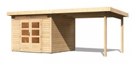 Dřevěný domek KARIBU KANDERN 6 + přístavek 320 cm (82999) natur LG3614