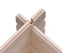 Dřevěný domek KARIBU MELDORF 5 (91495) natur LG3638