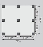 Dvojitý carport KARIBU BASIC 1 62035 LG1879