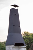 Eneko Chalupář zahradní krb s douzovacím komínem