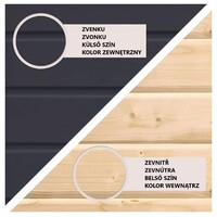 Finská sauna KARIBU ARES 2 (266) antracit / antracit LG4521