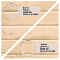 Finská sauna KARIBU ARES 2 (34043) natur / šedá LG4678