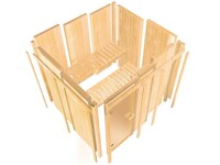 Finská sauna KARIBU HORNA (6196) LG4260