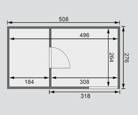 Finská sauna KARIBU HYGGE (86313) terragrau s předsíní LG1978