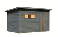 Finská sauna KARIBU HYTTI 6 (124) terragrau LG4503