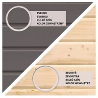 Finská sauna KARIBU NORGE (27213) terragrau LG3773