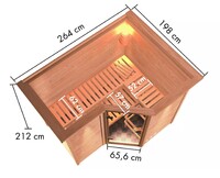 Finská sauna KARIBU SAHIB 2 (59764) LG3994