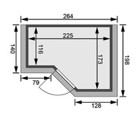Finská sauna KARIBU SAHIB 2 (85733) LG3992