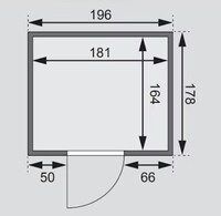 Finská sauna KARIBU TROMSO (6191) LG4263