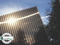 Hliníková pergola LANITPLAST WALL 43 antracit + bronz PC LG2122