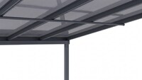 Hliníková pergola LANITPLAST WALL 53 antracit + bronz PC LG2128