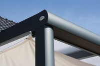 Hliníková pergola SKYLUX CLIMALUX 6,0 x 3,0 m antracit + opál PC LG3748