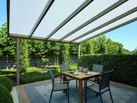 Hliníková pergola SKYLUX CLIMALUX 7,0 x 3,5 m antracit + opál PC LG3752