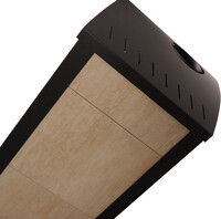 HS Flamingo BARMA 11/5 Javor ER - teplovodní krbová kamna s 5 kW výměníkem a el. regulací