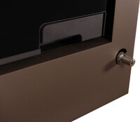 HS Flamingo SAPORO 11/7 hnědá ER - teplovodní krbová kamna s 7 kW výměníkem a el. regulací