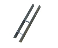 KARIBU - ocelová H - kotva do země 12 x 12 cm, délka 80 cm (40988) LG1898