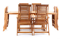 KING SET 6 - zahradní nábytek, tropické dřevo Akácie