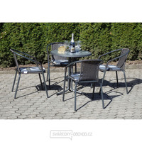 MFG KARO 4 - zahradní nábytek, kov, umělý ratan, sklo