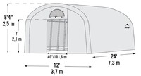 Náhradní plachta pro fóliovník 3,7x7,3 m (70593EU) LG2016