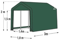 Náhradní plachta pro přístřešek 1,8x3,0 m (70471EU) LG4628