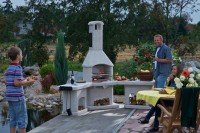 Norman Atlas zahradní krb s douzovacím komínem - maxi rohová sestava