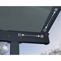 Palram  - Canopia Capri 4200 antracit 3 x 4,25 - hliníková pergola