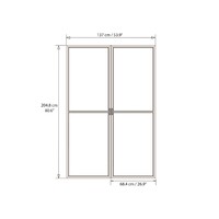 Palram - Canopia Dveře s moskytiérou pro Torino / San Remo  (antracit)