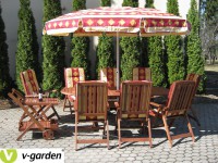  PARIS SET 6 - zahradní nábytek, tropické dřevo Meranti