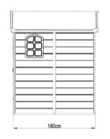 Plastový domek LANITPLAST LONGFORD 66 LG4016