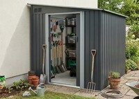 Plechový domek LANITPLAST WANDHAUS 56 ANTRACIT LG4362