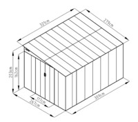 Plechový domek LANITPLAST WANDHAUS 911 ANTRACIT LG4026