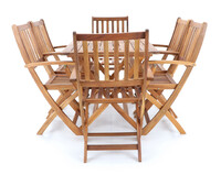 PRINCE VeGA 6 - zahradní nábytek, tropické dřevo Akácie