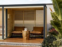 Přístavek k sauně ARES včetně lamelových stěn (34939) natur LG4620