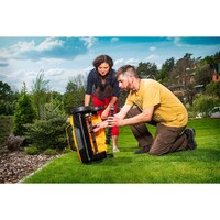 Riwall PRO REV 3816 - travní provzdušňovač s elektrickým motorem combi 3 v 1