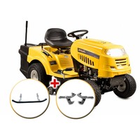 Riwall PRO RLT 92 H POWER KIT - travní traktor se zadním výhozem a hydrostatickou převodovkou + nárazník