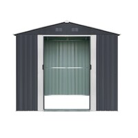 Riwall PRO RMSA 6x8 Anthracite - zahradní domek kovový 2,4 x 1,7 m se sedlovou střechou Antracit