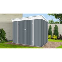 Riwall PRO RMSP 6x8 Anthracite - zahradní domek kovový 2,4 x 1,8 m s pultovou střechou antracit